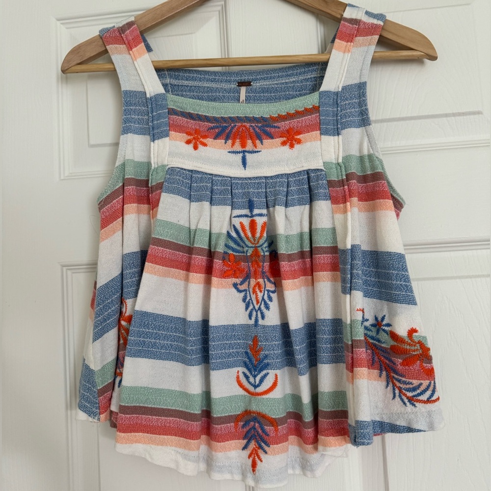 Free People embroidered tank